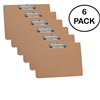 Clipboard Landscape Letter Size A4 (9 1/16" x 13") Low Profile Clip (Hardboard) (6 Pack), Acrimet