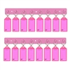 Acrimet Key Tag Rack w/8 Keyring Tags 2-Pack (Pink Color) Code 143.5