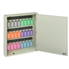 Acrimet Key Cabinet Organizer 24 Positions with Lock (Wall Mount) (24 Multicolored Tags Included) (Beige Cabinet)