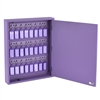 Acrimet Key Cabinet Organizer 24 Positions with Lock (Wall Mount) (24 Purple Tags Included) (Purple Cabinet)