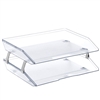 Acrimet Facility 2 Tier Letter Tray (Clear Crystal Color) Code 253.3