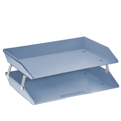 Acrimet Facility 2 Tier Letter Tray (Solid Blue Color) Code 253.AO