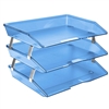 Acrimet Facility 3 Tier Letter Tray (Clear Blue Color) Code 255.2