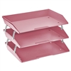 Acrimet Facility 3 Tier Letter Tray (Solid Pink Color) Code 255.9