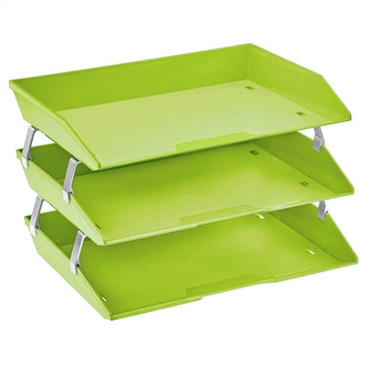 Acrimet Facility 3 Tier Letter Tray (Green Citrus Color) Code 255.VC