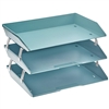 Acrimet Facility 3 Tier Letter Tray (Solid Green Color)