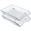 Acrimet Facility 2 Tier Letter Tray Front Load (Clear Crystal Color) Code 263.3