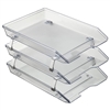 Letter Tray 3 Tier Letter Tray Front Load Crystal Acrimet