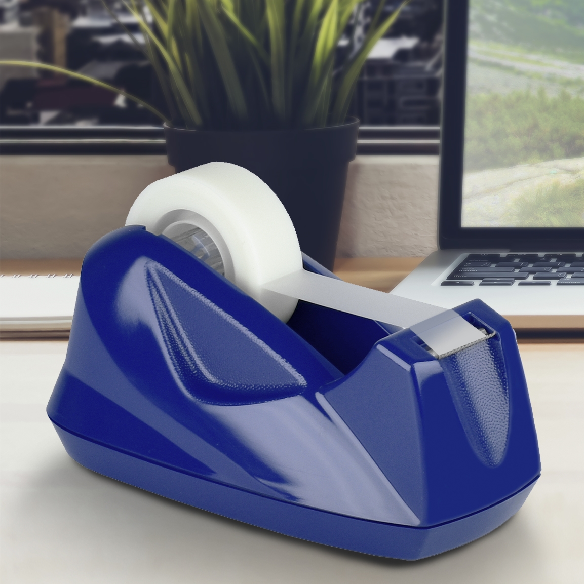 1pc Sublimation Blue Tape Dispenser, Desktop Tape Holder For Multiple Rolls  Of Heat Transfer Tape, Pre-cut 1.4 Inches (about 3.6 Cm) For Industrial Use  In Tape Segmentation Machine
