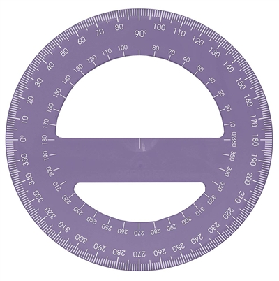 Acrimet 360 degree Protractor Premium (Purple Color) Code 553.3