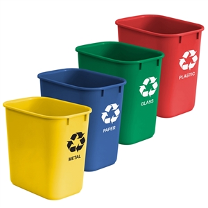 Acrimet Wastebasket for Recycling 27QT (4 Units) Code 574.0