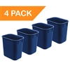 Acrimet Wastebasket 13QT (Blue Color) 4 - Pack Code 576.4