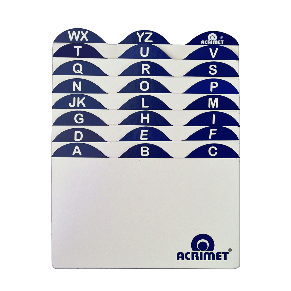 Acrimet Index Cards for 3 X 5 Card Holder (A to Z) Code 631