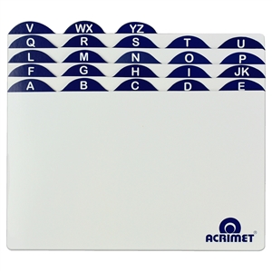 Acrimet Index Cards for 6 X 9 Card Holder (A to Z) Code 634