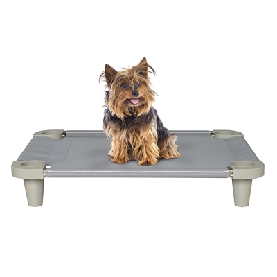 Acrimet Cooling Elevated Pet Dog Bed Cot for Small Dogs Gray Color 708.2