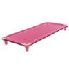 Acrimet Premium Stackable Nap Cot Stainless Steel Tubes Pink 715.1