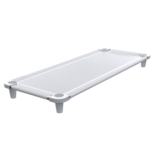 Acrimet Premium Stackable Nap Cot Stainless Steel Tubes White 713.1