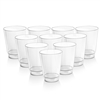 Acrimet Plastic Cup, Reusable, 10oz | 300ml, Tumbler Water, Machine Washable, Stackable, Drinking Cup, Shatter Proof, Durable (Crystal Color) - (Set of 10)