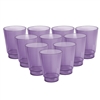 Acrimet Plastic Cup, Reusable, 10oz | 300ml, Tumbler Water, Machine Washable, Stackable, Drinking Cup, Shatter Proof, Durable (Purple Color) - (Set of 10)