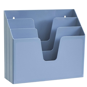 Acrimet Horizontal Triple File Folder Organizer (Solid Blue Color) Code 860.AO