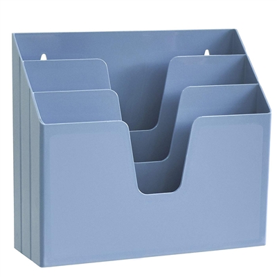 Acrimet Horizontal Triple File Folder Organizer (Solid Blue Color) Code 860.AO