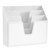 Acrimet Horizontal Triple File Folder Organizer (Solid White Color) Code 860.BO