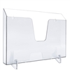 Acrimet Pocket File Holder Horizontal Design Brochure Display (for Wall Mount or Countertop Use) (Removable Supports Included) (Letter Size) (Crystal Color) Code 862.1