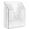 Acrimet Vertical File Folder Organizer (Clear Crystal Color) Code 864.1