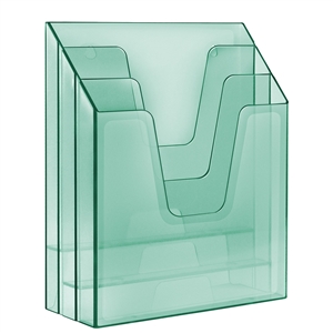 Acrimet Vertical File Folder Organizer (Clear Green Color) Code 864.3
