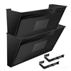 Acrimet Wall-Mounted Modular File Holder (Solid Black Color) 2 Pack Code 867.5