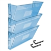 Acrimet Wall - Mounted Modular File Holder (Clear Blue Color) 3 Pack Code 868.3