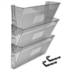 Acrimet Wall-Mounted Modular File Holder (Clear Smoke Color) 3 Pack Code 868.7
