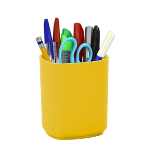 Acrimet Jumbo Pencil Holder Cup  (Solid Yellow Color)