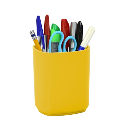 Acrimet Jumbo Pencil Holder Cup  (Solid Yellow Color)