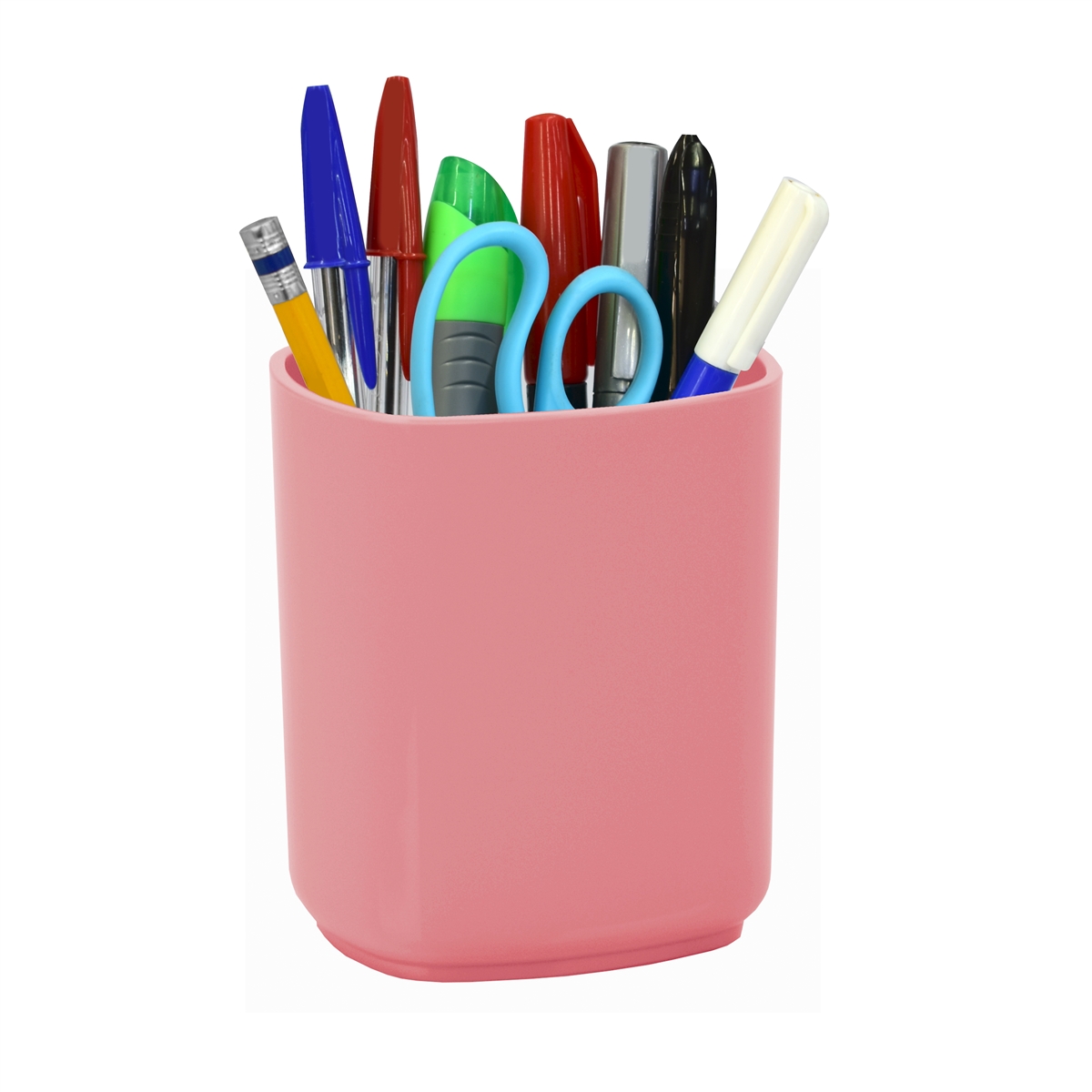 Acrimet Millennium Desk Organizer Pencil Paper Clip Cup Holder (With Paper)  (Solid Pink Color) Code 740.9