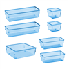 Acrimet Desk Drawer Organizer Clear Blue 7 Pack 4 Sizes 975.4