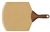 epicurean 21" x 14" natural pizza peel with brown handle