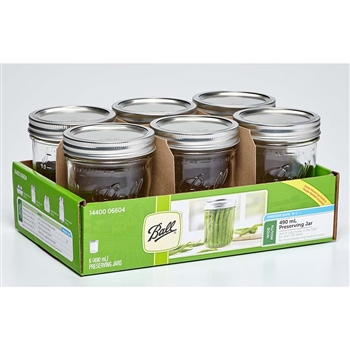 ball pack of 6 490ml wide mouth mason jars