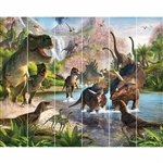 walltastic dinosaur land wallpaper mural 41745