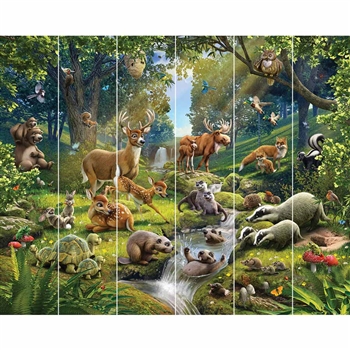 walltastic animals of the forest mural