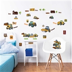 my first jcb muddy friends wall stickers