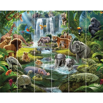 walltastic jungle adventure wallpaper mural