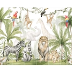 walltastic jungle safari wallpaper mural