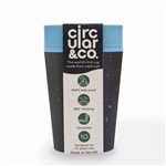 circular&co circular cup 8oz black & faraway blue