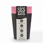 circular&co circular cup 8oz black & giggle pink