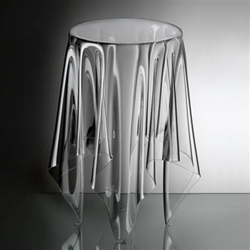 essey clear tall illusion table