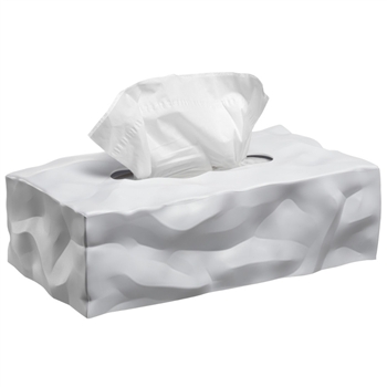 essey white wipy 2 tissue box cover