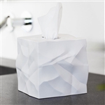essey white wipy tissue box cover
