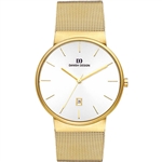 danish design tage gold large gents watch