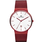 danish design tage red large gents watch